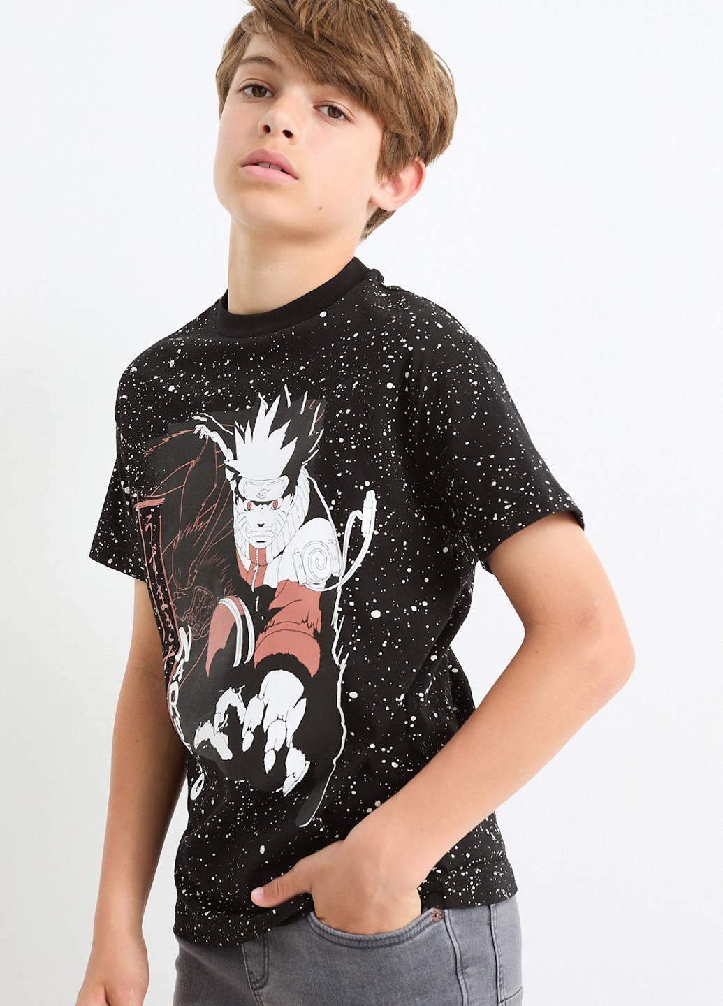 Черная летняя футболка C&A