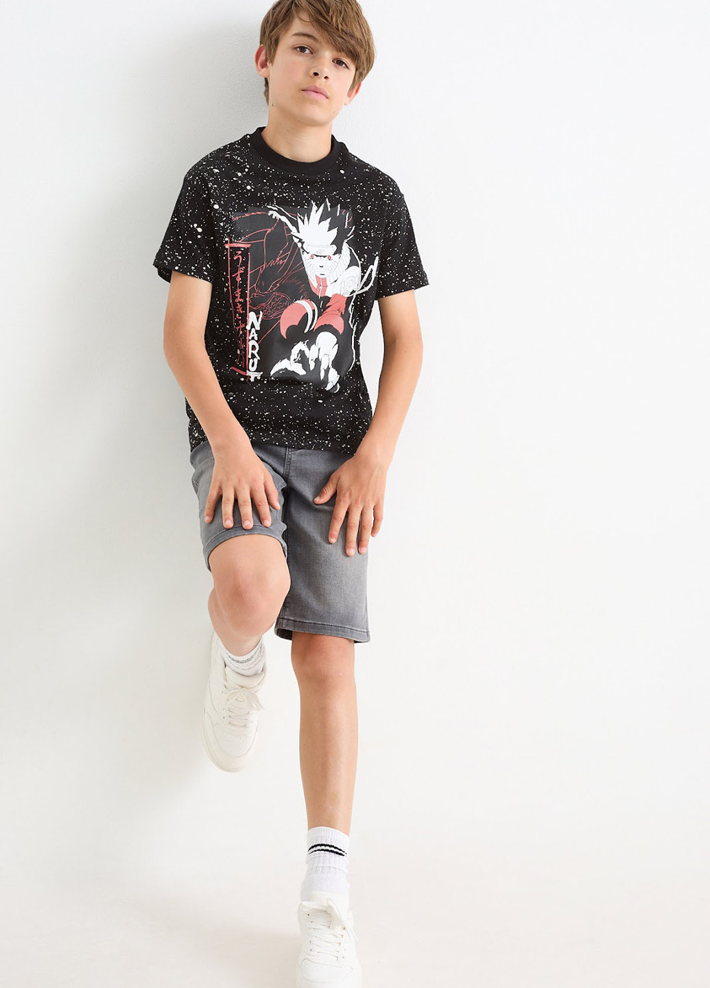 Черная летняя футболка C&A