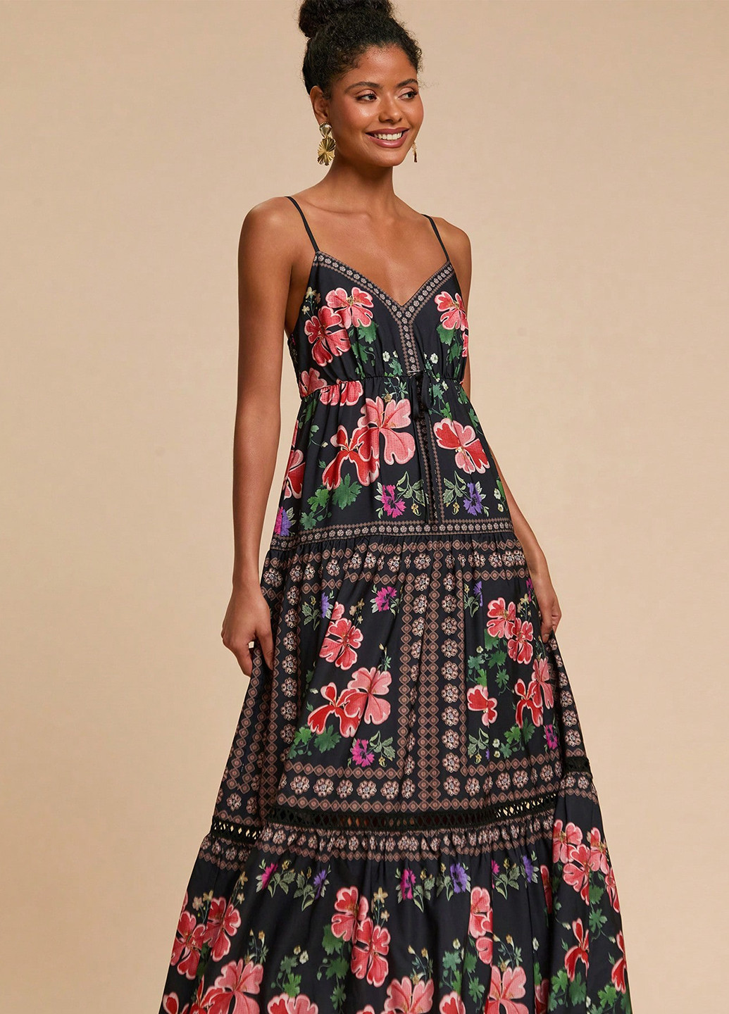 Летний женский сарафан SHEIN в цветочек