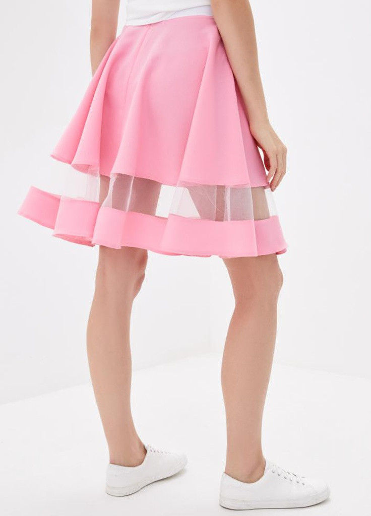 Розовая однотонная юбка Podium