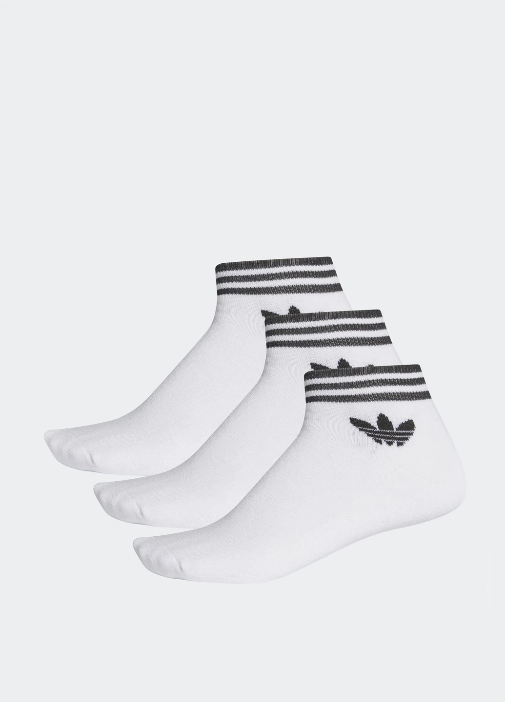Білі шкарпетки (3 пари) adidas смужки (75675781)