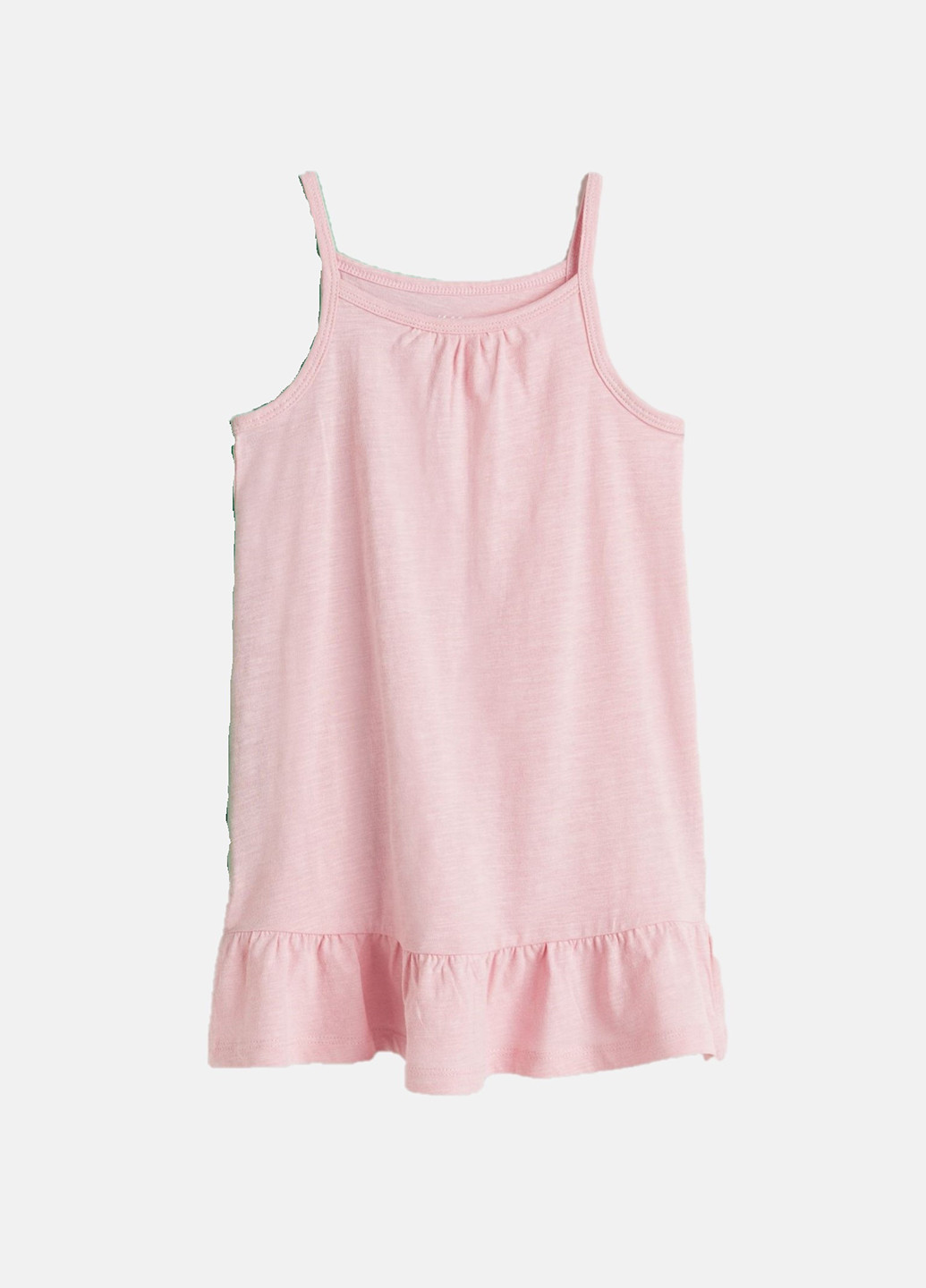 Светло-розовое кэжуал платье платье-майка H&M однотонное