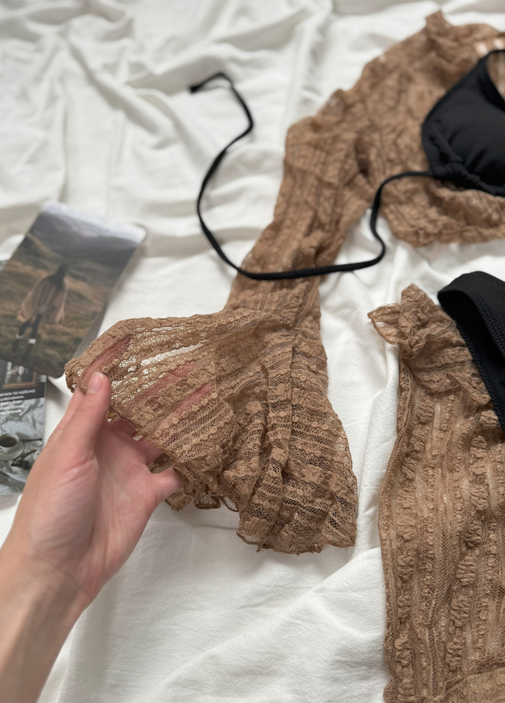 Комбінований літній купальник (накидка, спідниця, ліф, трусики) роздільний NOVA VEGA