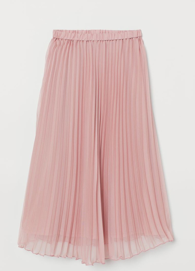 Спідниця в складку H & M Пудровий-рожевий H&M (230933358)