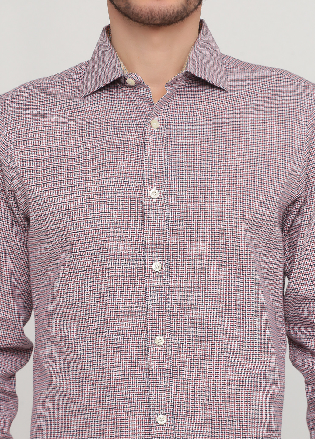 Цветная кэжуал рубашка с узором "гусиная лапка" El Ganso