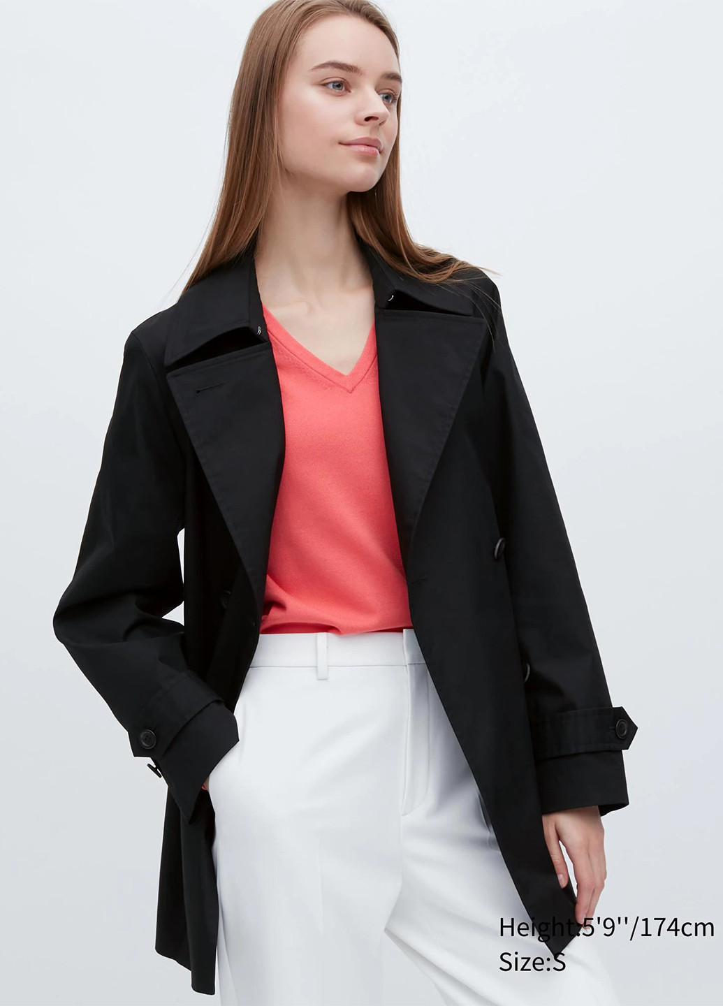 Плащ Uniqlo тренчкот на пуговицах демисезон (260739137)