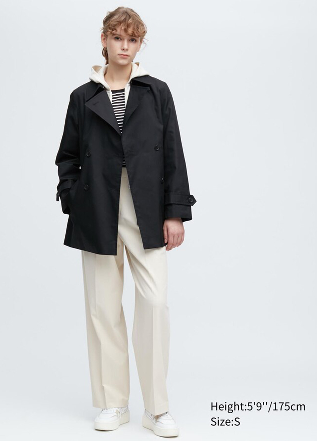 Плащ Uniqlo тренчкот на пуговицах демисезон (260739137)