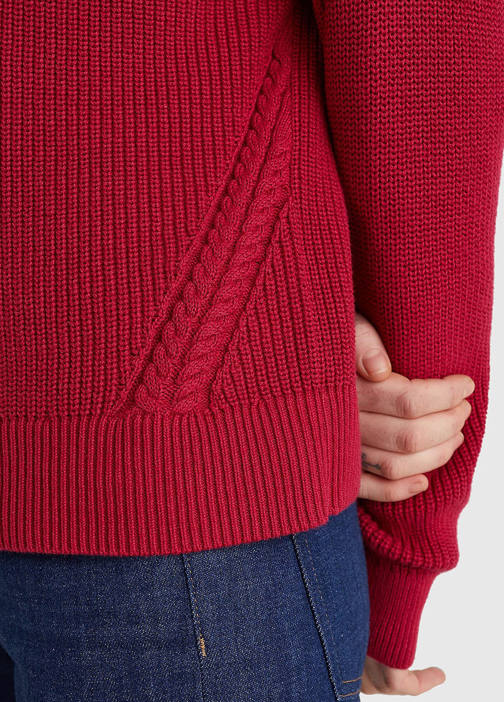 Бордовий зимовий светр Tommy Hilfiger