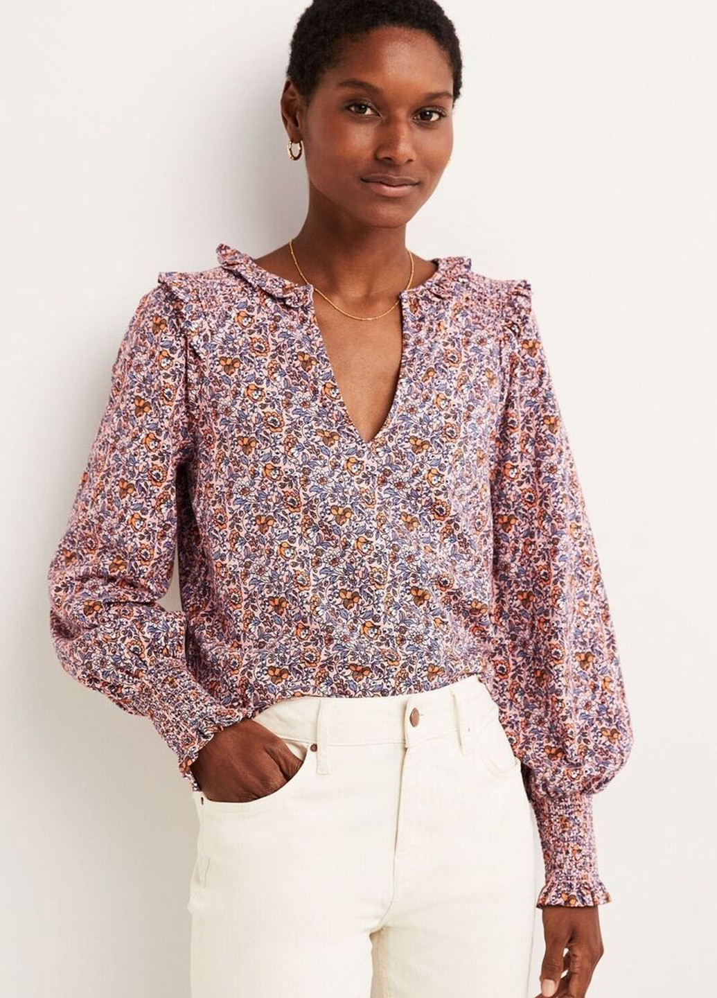 Комбинированная блуза Boden