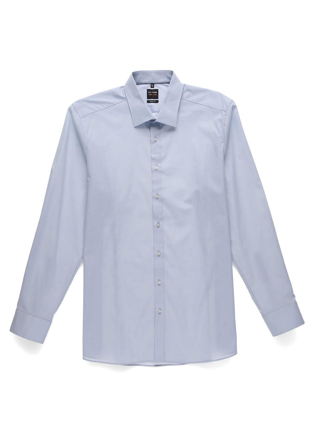 Голубой кэжуал рубашка однотонная Olymp