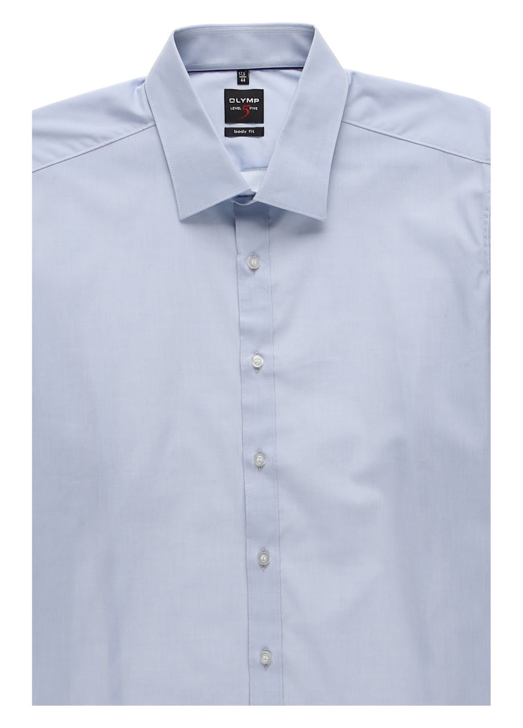 Голубой кэжуал рубашка однотонная Olymp