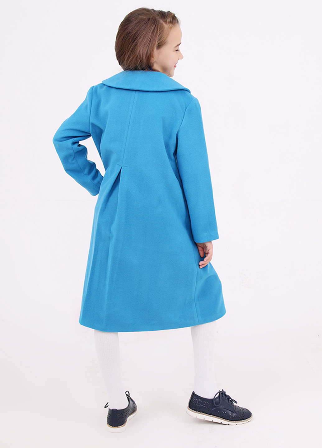Голубое демисезонное Пальто без капюшона Timbo