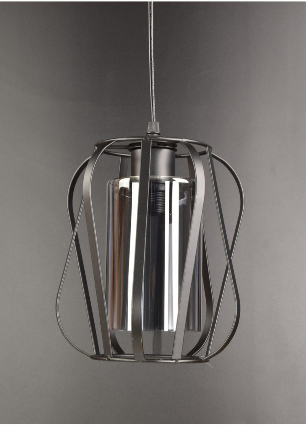 Люстра підвісна стельова в стилі LOFT (лофт) 12699/1-gr Чорний 30х19х19 см. Sunnysky (253630582)