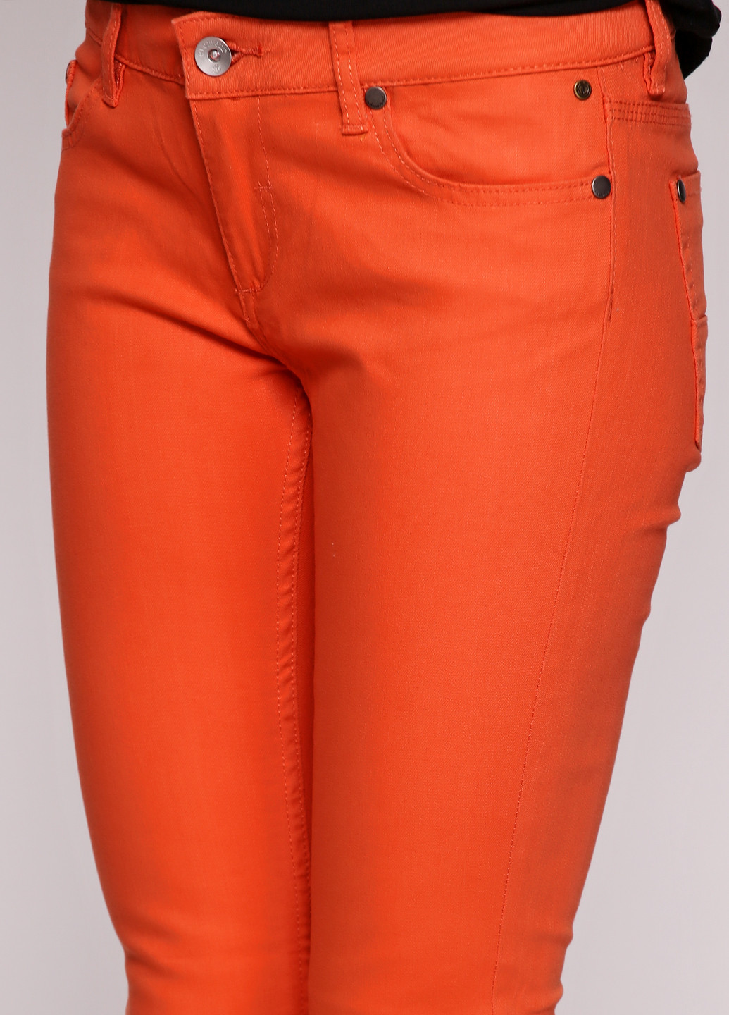 Оранжевые кэжуал демисезонные брюки Element