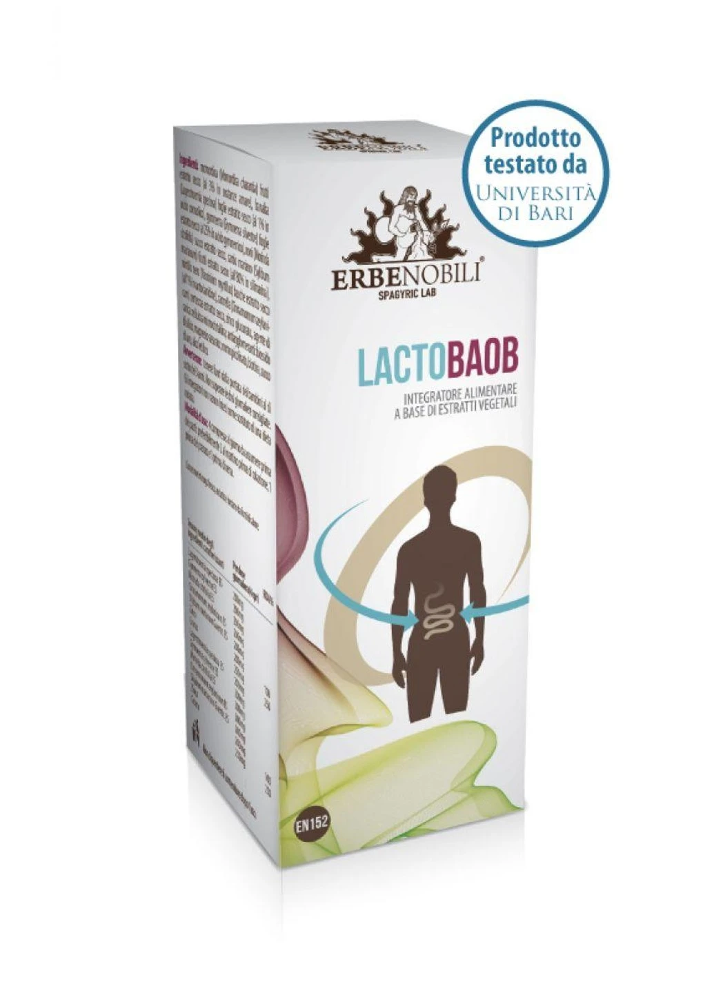 Комплекс для Покращення Травлення, LactoBaob,, 42 капсули Erbenobili (255410147)