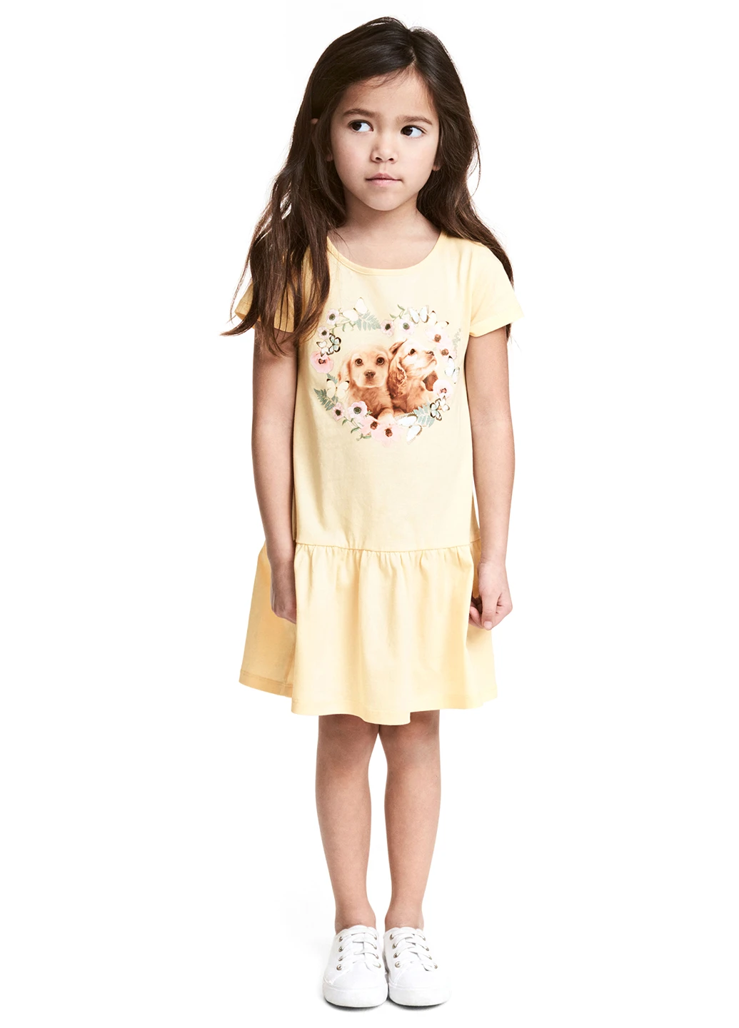 Светло-жёлтое платье H&M (59511205)
