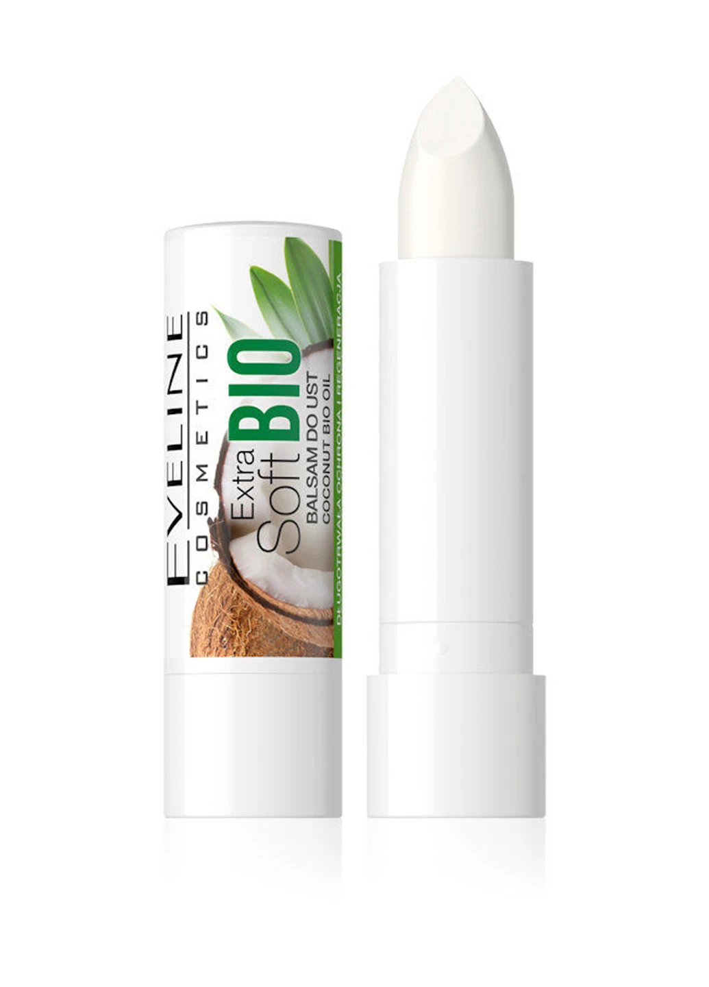Бальзам для губ Eveline extra soft bio coconut 12 мл Eveline Cosmetics 5903416005889 (255846974)