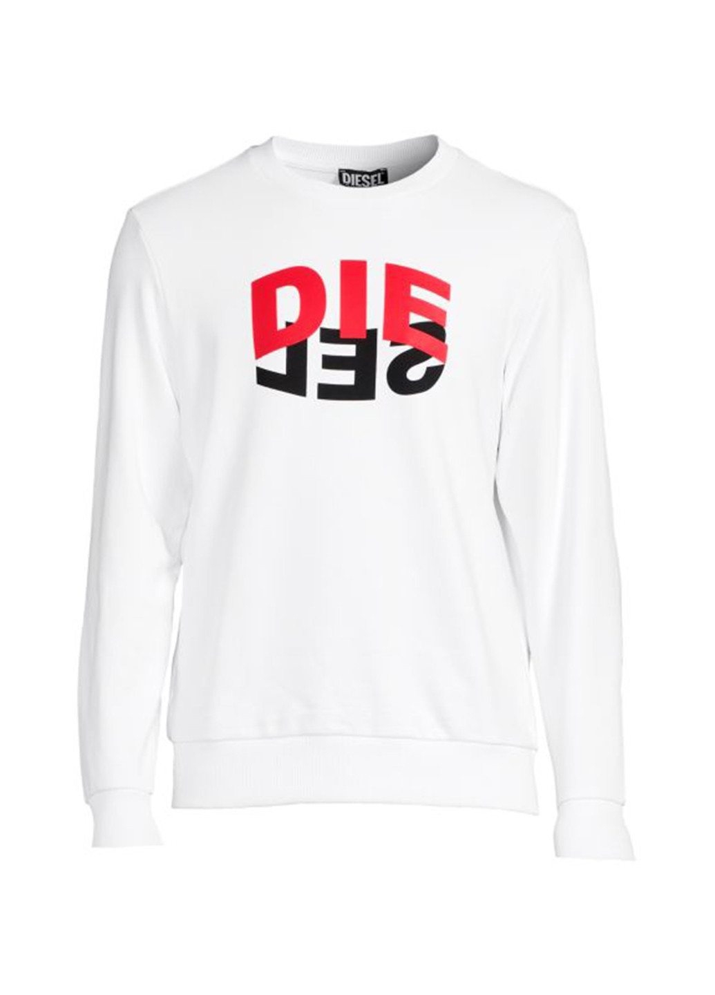 Белый свитшот Diesel логотип без декора (263205462)