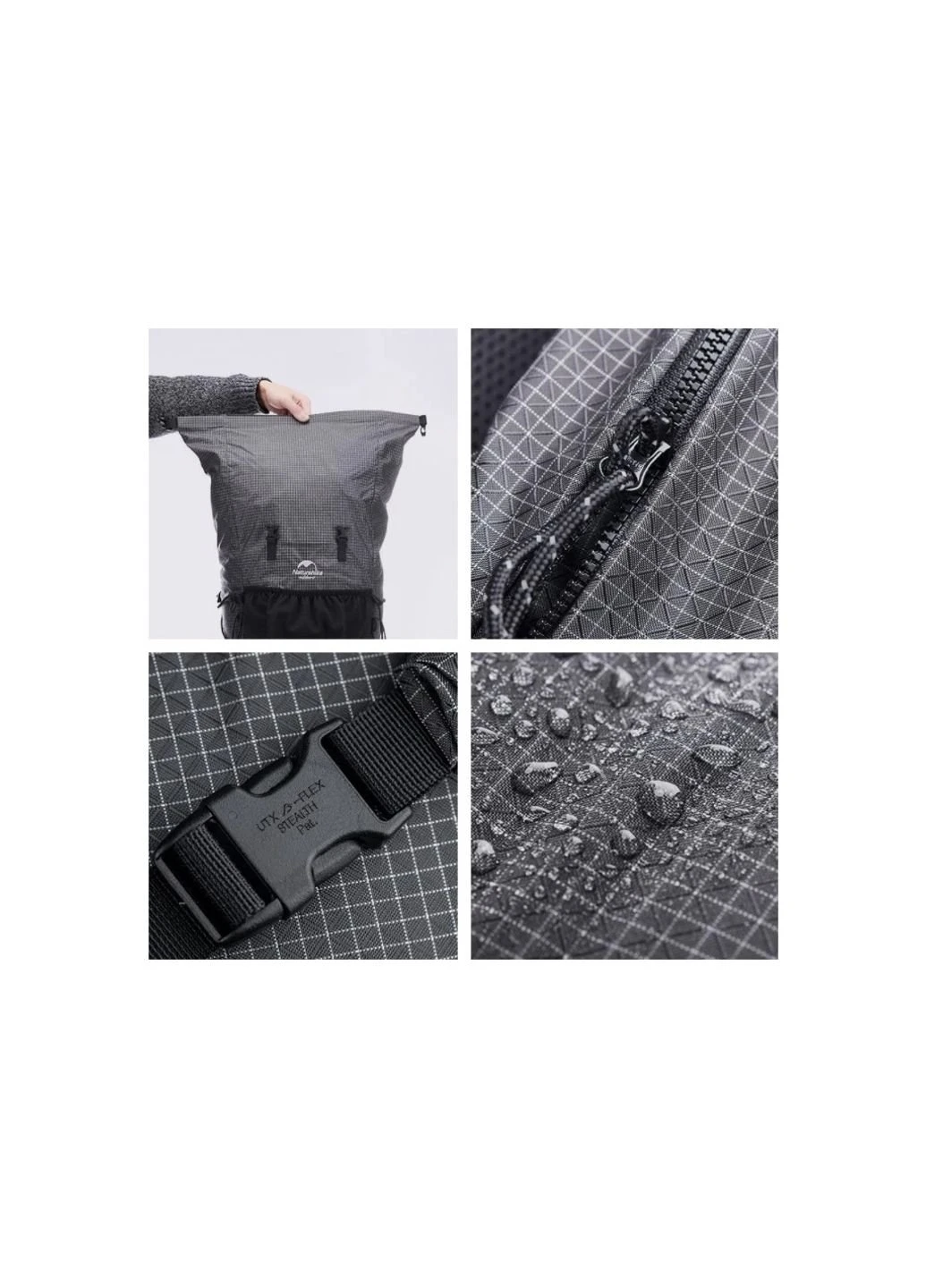 Рюкзак Naturehike Rock NH20BB113 40+5 л Black (6927595765401) Power (252406585)