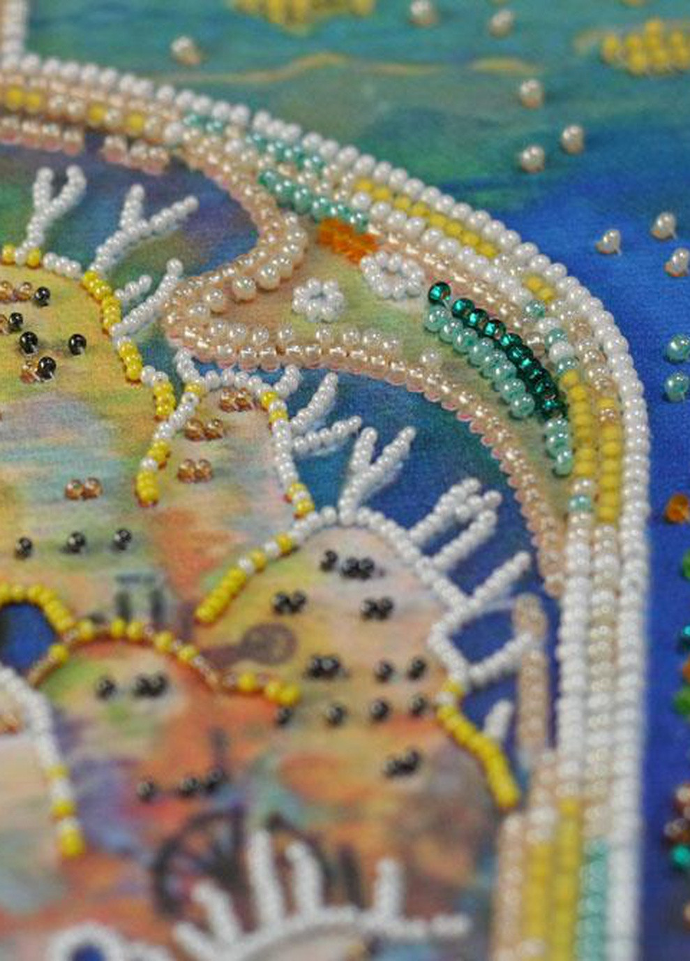 Набор для вышивки бисером на натуральном художественном холсте "Чудо-город" Абрис Арт AB-576 Abris Art (255337294)