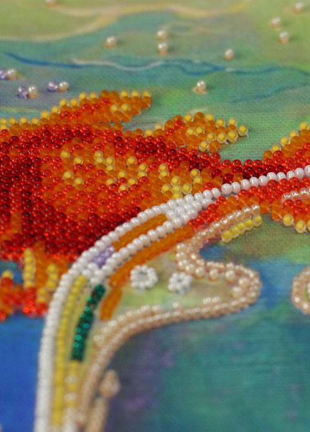 Набор для вышивки бисером на натуральном художественном холсте "Чудо-город" Абрис Арт AB-576 Abris Art (255337294)