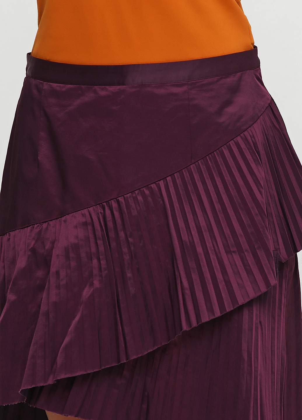 Фиолетовая кэжуал с абстрактным узором юбка Banana Republic мини
