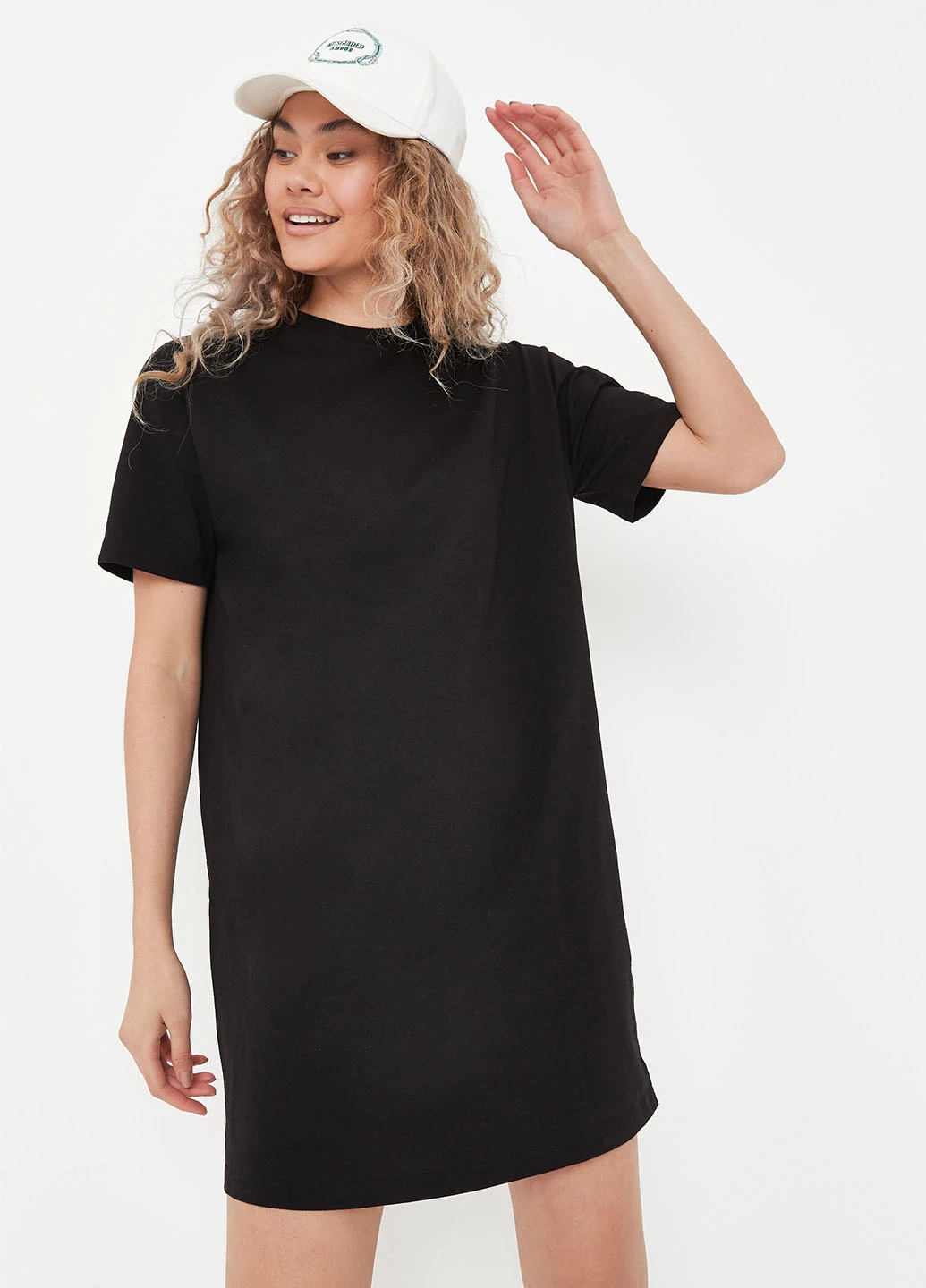 Черное кэжуал платье платье-футболка Missguided однотонное