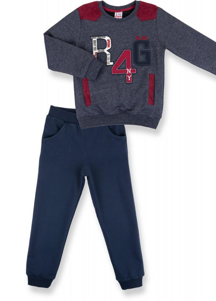 Синий демисезонный костюм десткий "r4g" (9325-134b-blue) Breeze