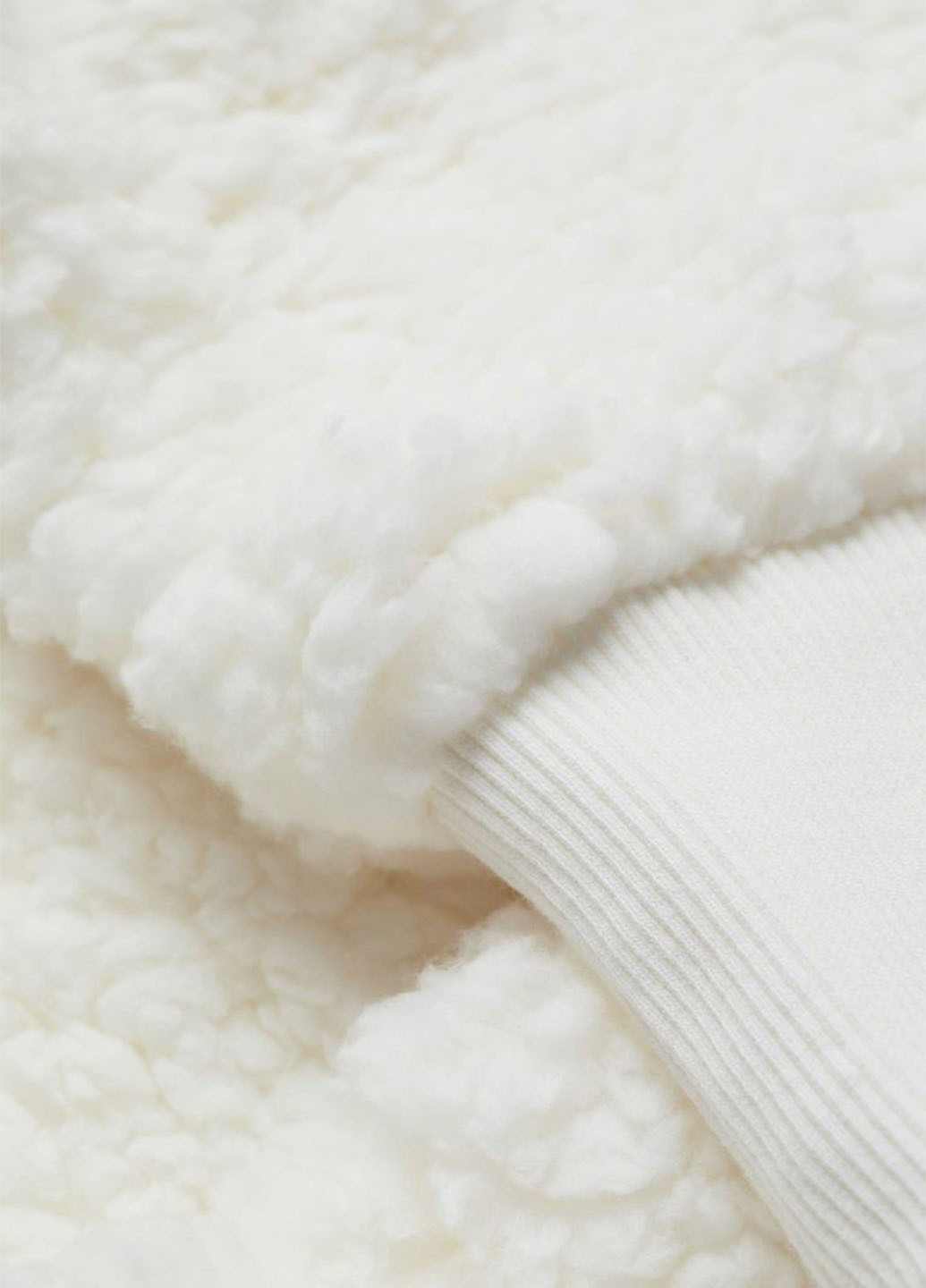 Молочний світшот H&M однотонний без декору (362050344)