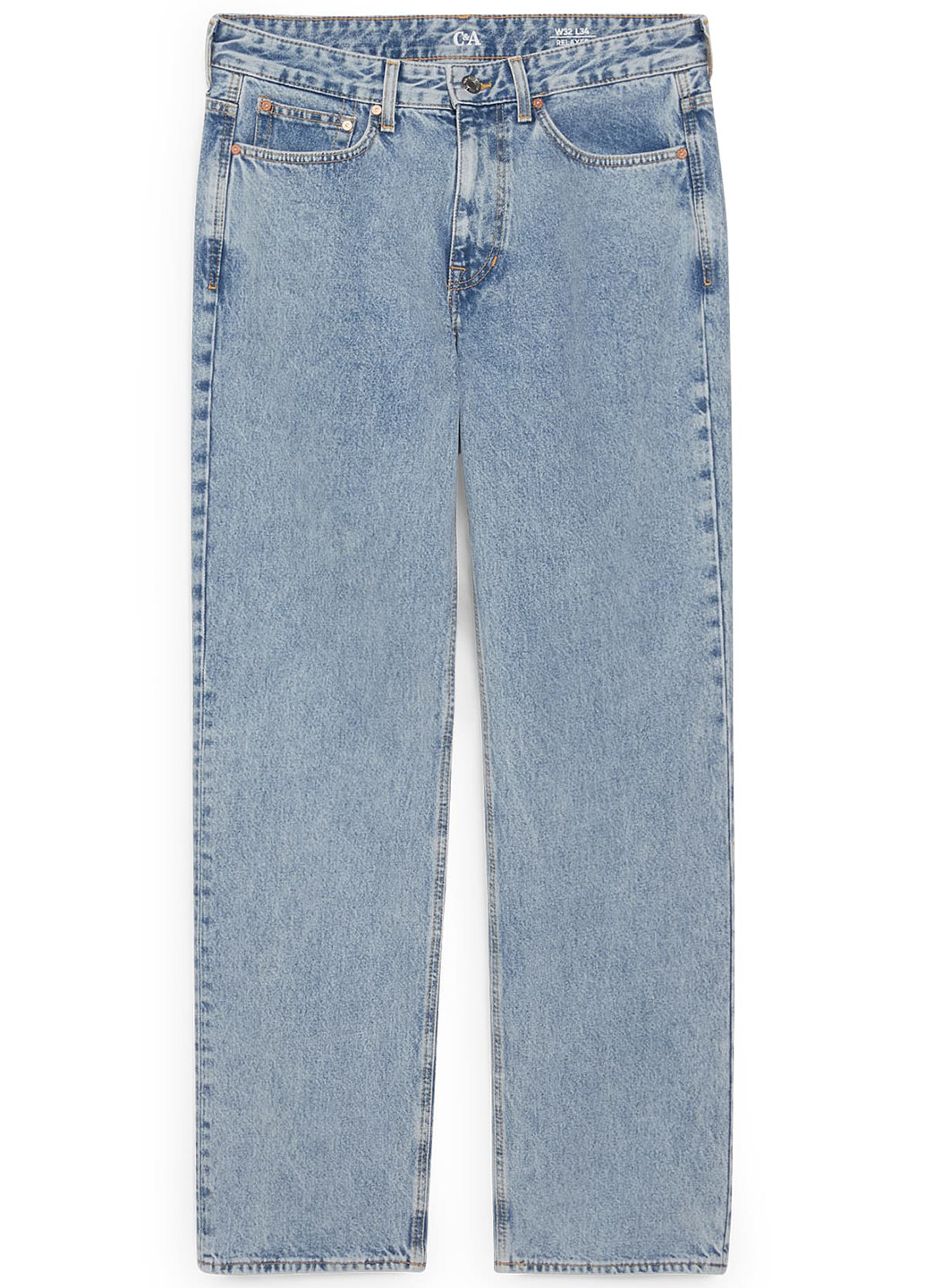 Голубые демисезонные прямые джинсы C&A