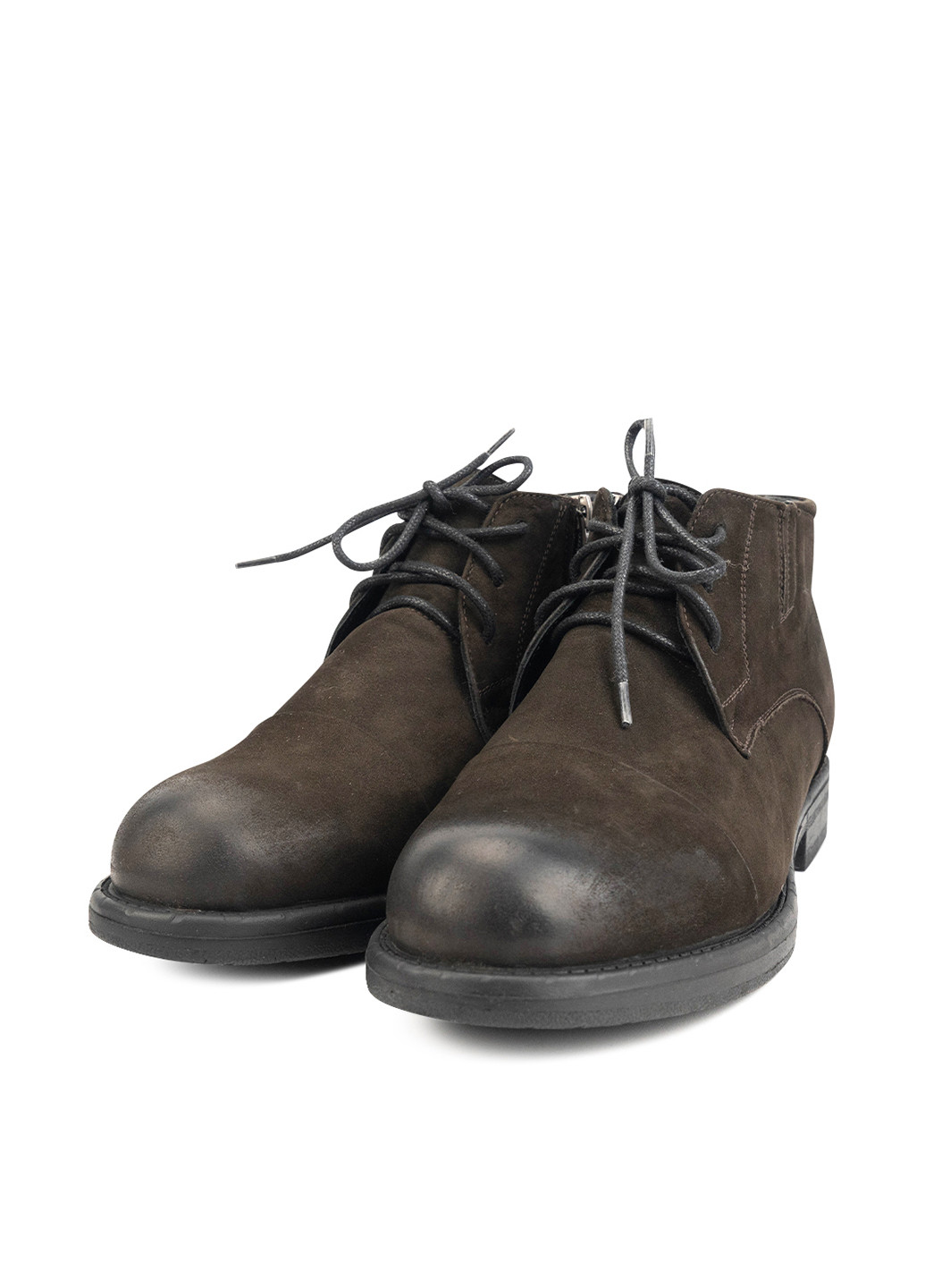 Коричневые зимние ботинки дезерты Lioneli