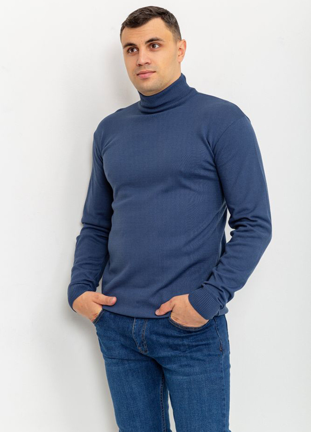 Серо-синий демисезонный свитер Ager