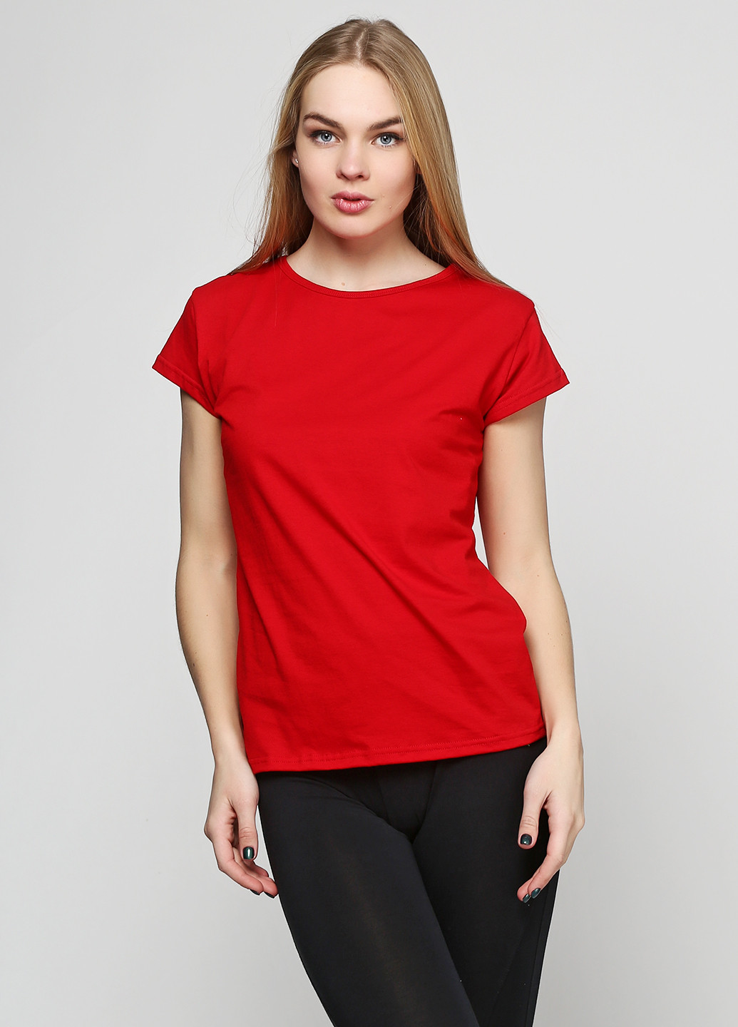 Красная всесезон футболка с коротким рукавом Shik