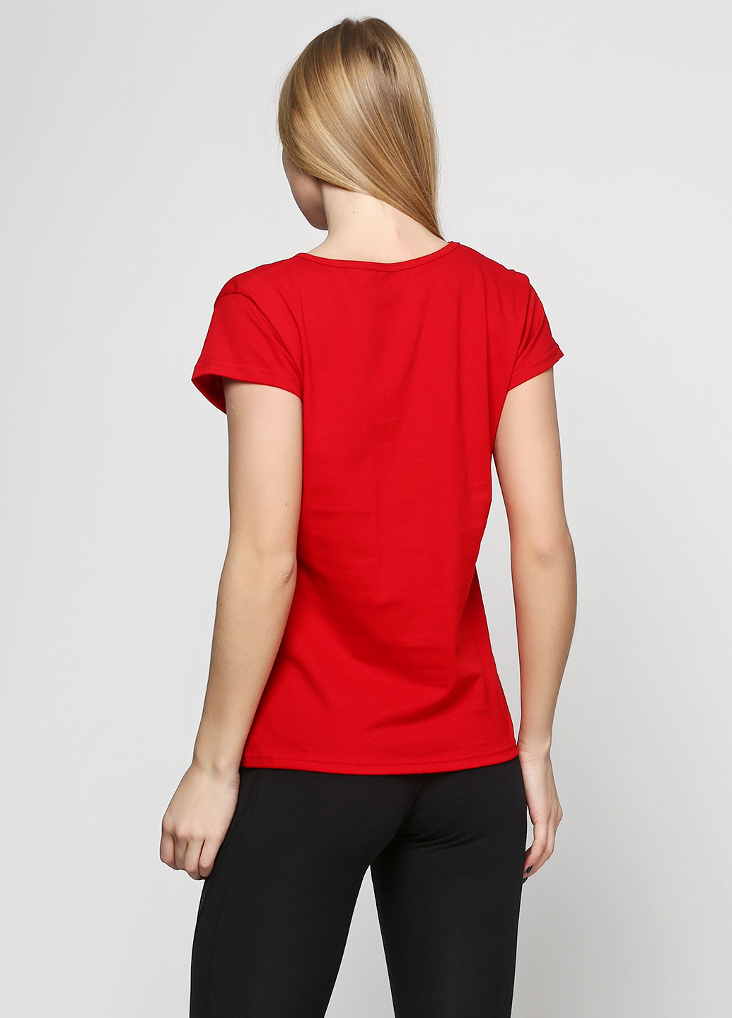 Красная всесезон футболка с коротким рукавом Shik