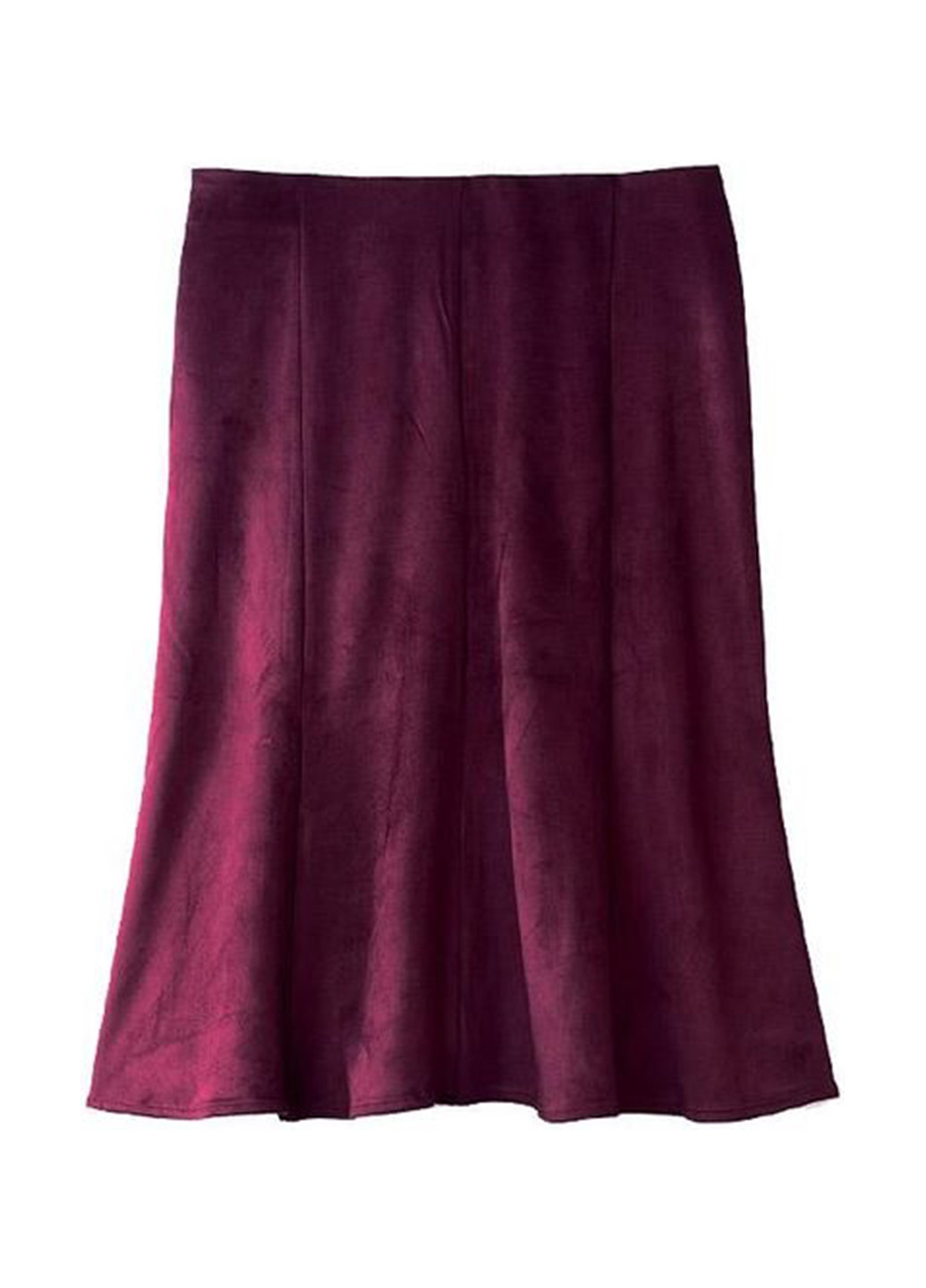 Бордовая кэжуал однотонная юбка Signature Collection годе