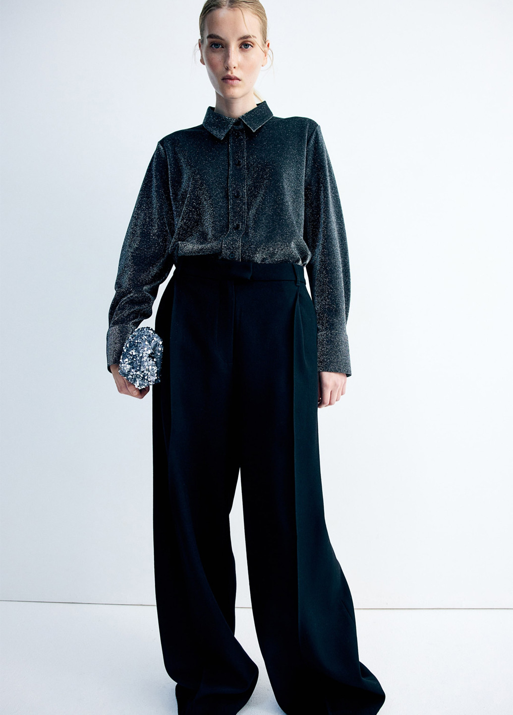 Чёрная блуза H&M