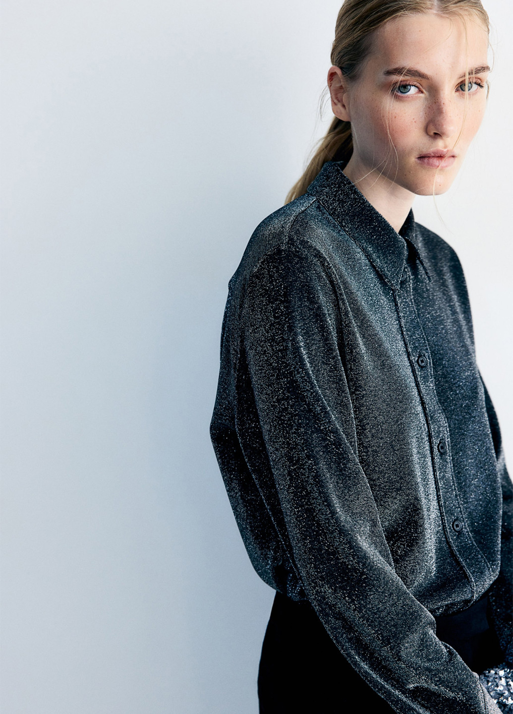 Чёрная блуза H&M