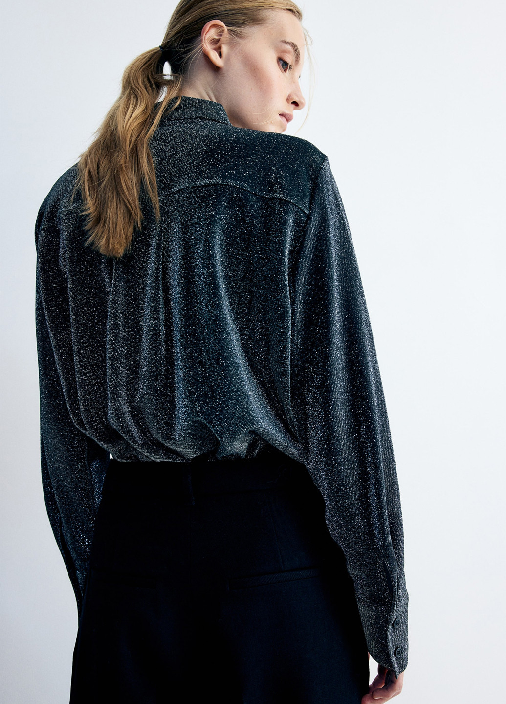 Чёрная блуза H&M