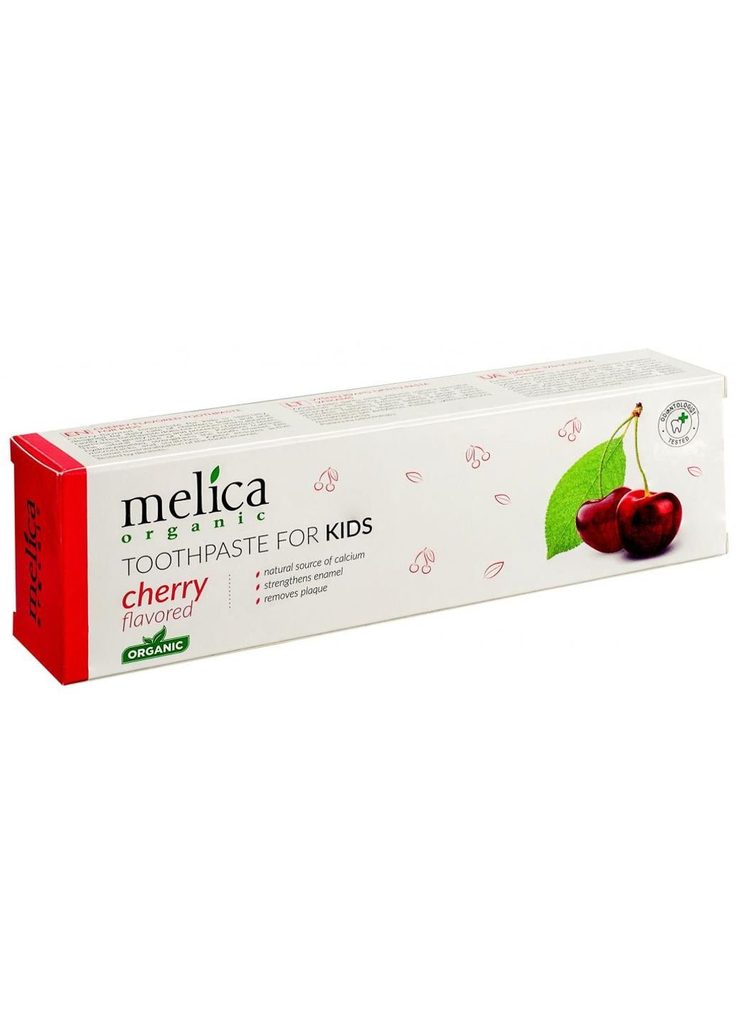Дитяча зубна паста Вишня 100 мл (4770416002269) Melica Organic (254084544)