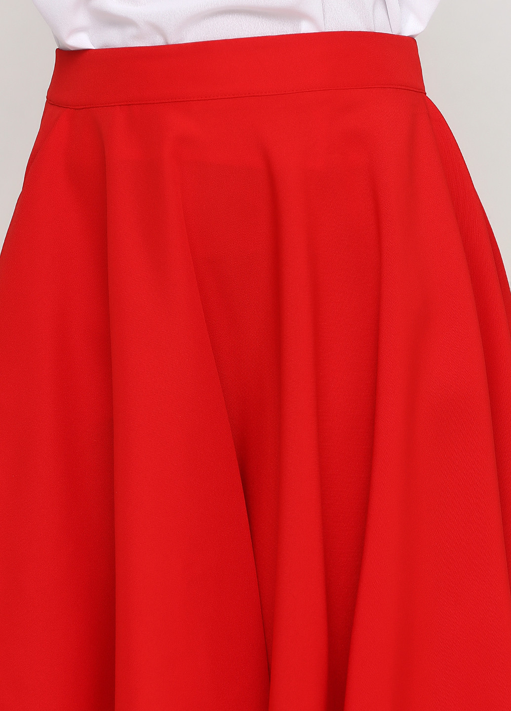 Красная кэжуал однотонная юбка Gator клешированная