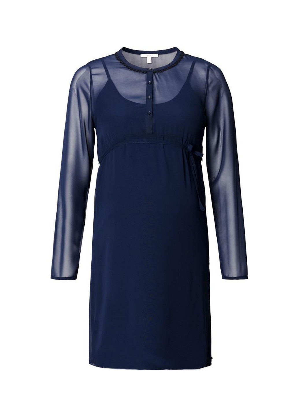 Синее кэжуал платье для беременных Esprit однотонное