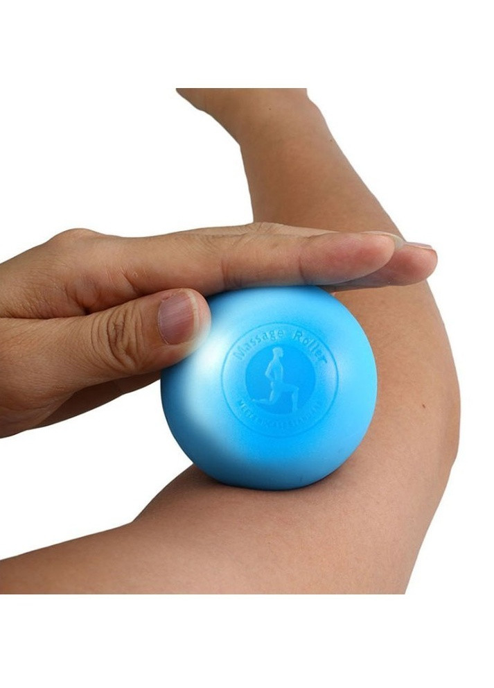 Масажний м'ячик 6.5 см помаранчевий (каучук) для міофасціального релізу і самомасажу EF-MM65-OR EasyFit (243205446)