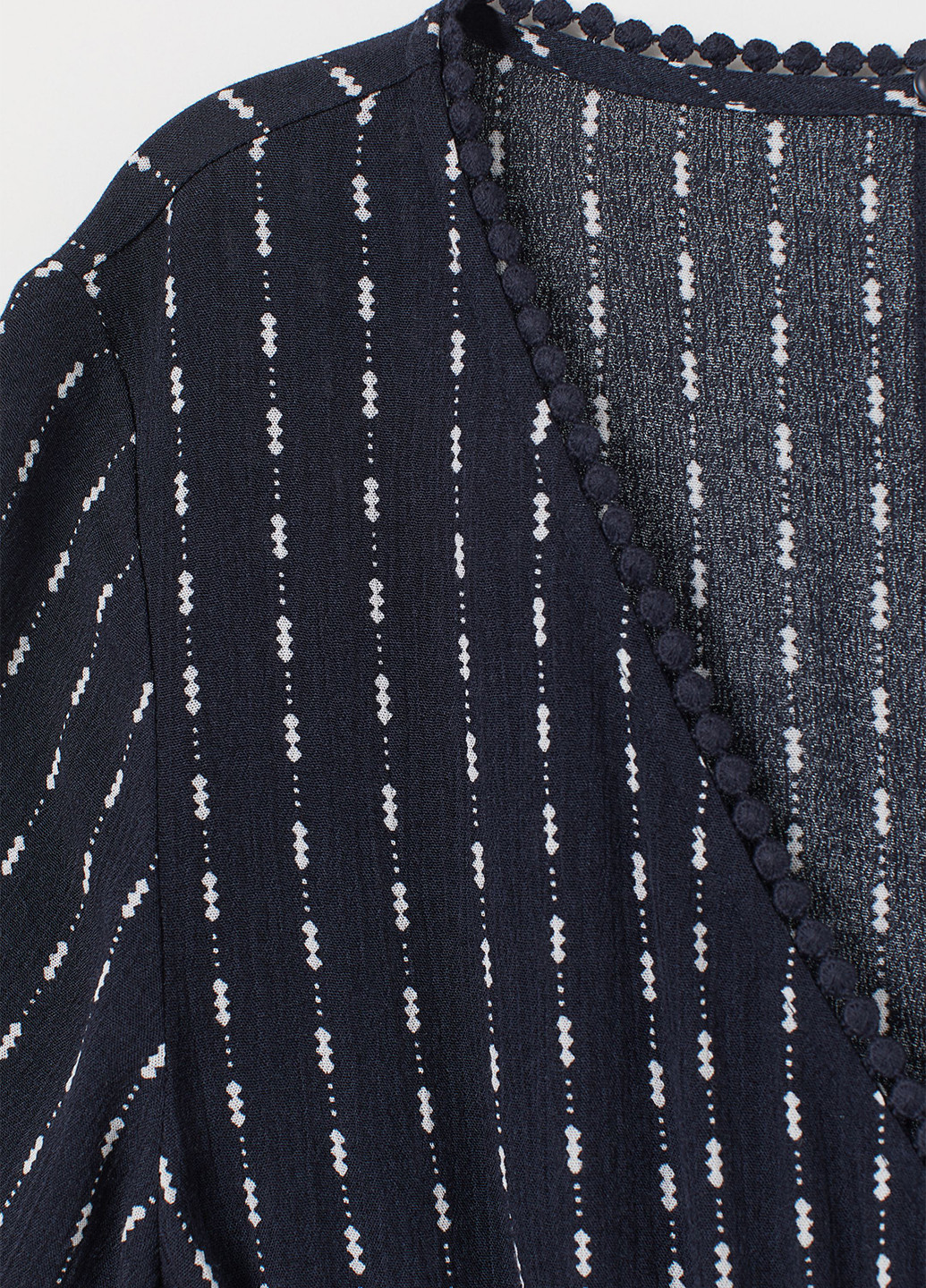 Комбінезон H&M Basic комбінезон-шорти смужка синій кежуал віскоза