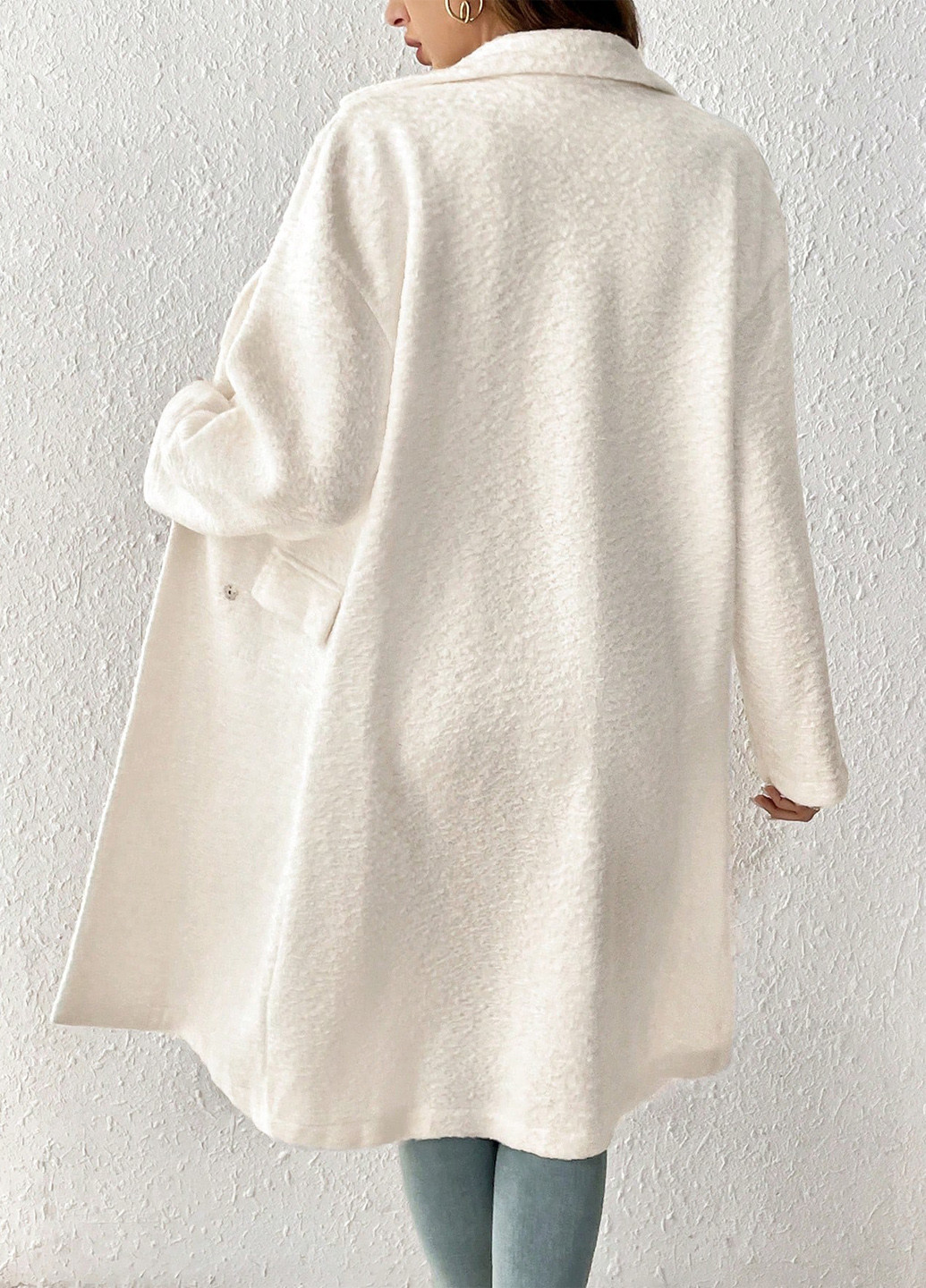 Молочне демісезонне Пальто SHEIN