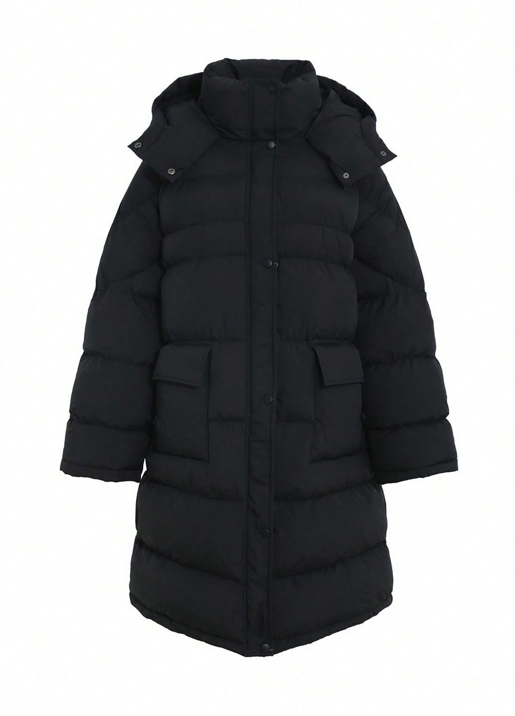 Черная зимняя куртка SHEIN
