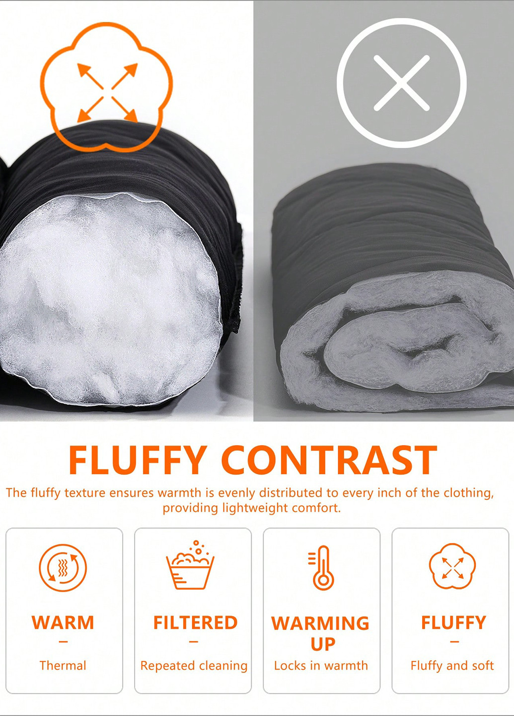 Черная зимняя куртка SHEIN