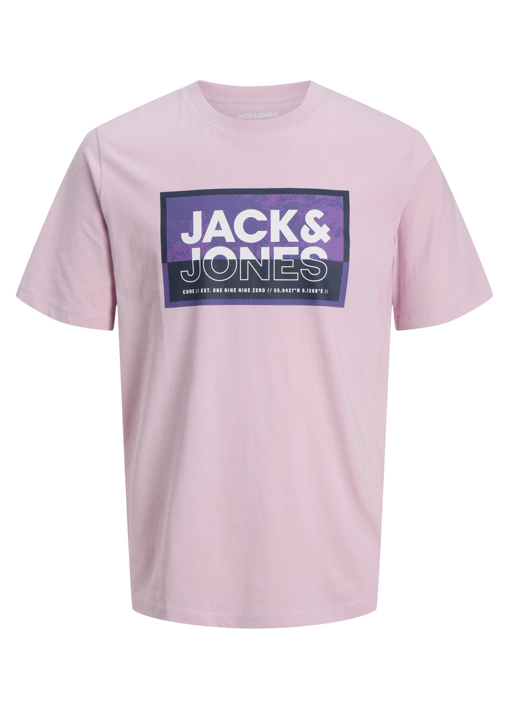 Светло-розовая футболка Jack & Jones