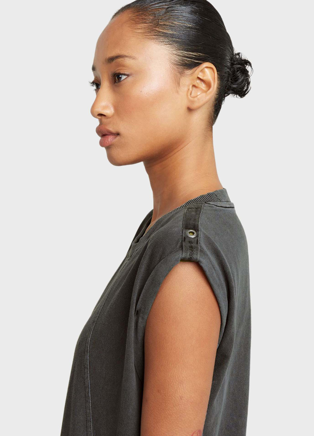 Темно-серое кэжуал платье платье-майка G-Star Raw тай-дай