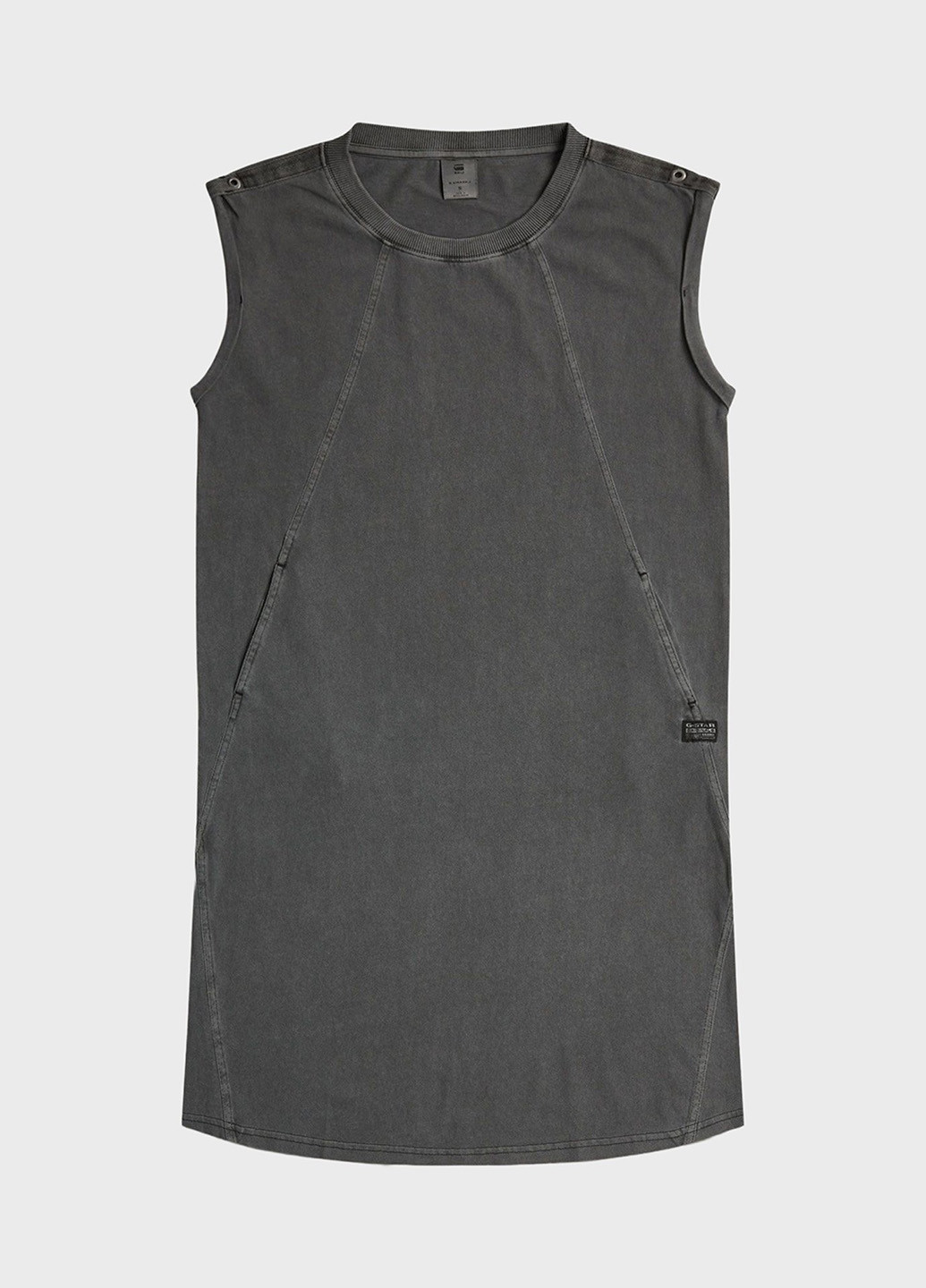 Темно-серое кэжуал платье платье-майка G-Star Raw тай-дай