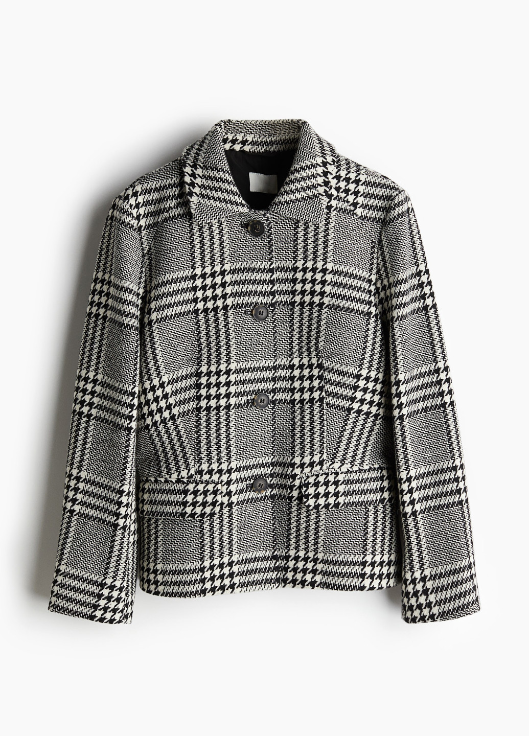 Черно-белая демисезонная куртка H&M